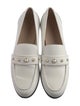 Stuart Weitzman Leather Studded Accents Loafers