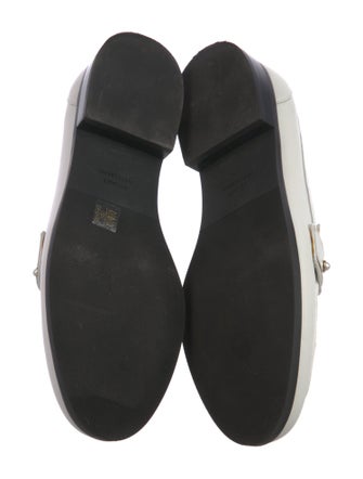 Stuart Weitzman Leather Studded Accents Loafers