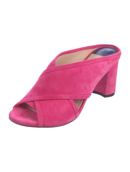 Stuart Weitzman Suede Slides