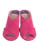 Stuart Weitzman Suede Slides