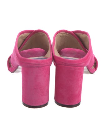 Stuart Weitzman Suede Slides