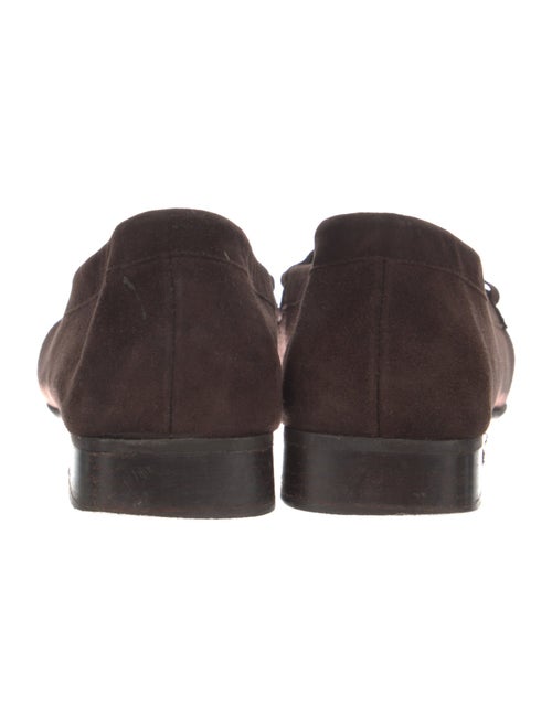 Stuart Weitzman Suede Crystal Embellishments Flats