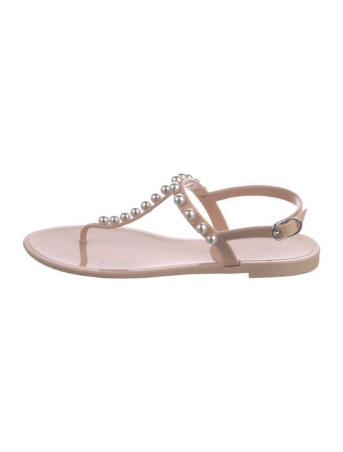 Stuart Weitzman Rubber T-Strap Sandals