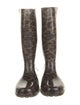 Stuart Weitzman Rubber Animal Print Rain Boots