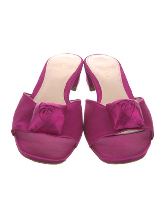 Stuart Weitzman Satin Slides