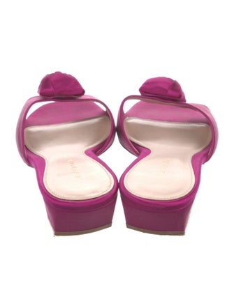 Stuart Weitzman Satin Slides