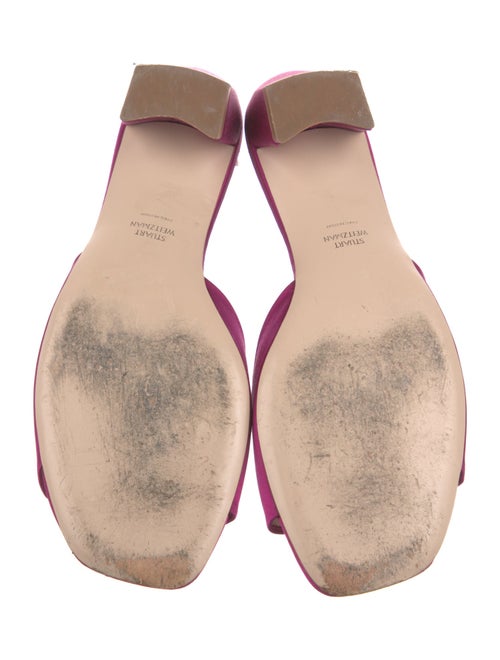 Stuart Weitzman Satin Slides