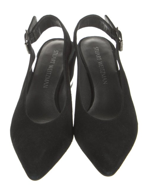 Stuart Weitzman Suede Slingback Pumps