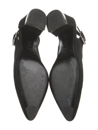 Stuart Weitzman Suede Slingback Pumps