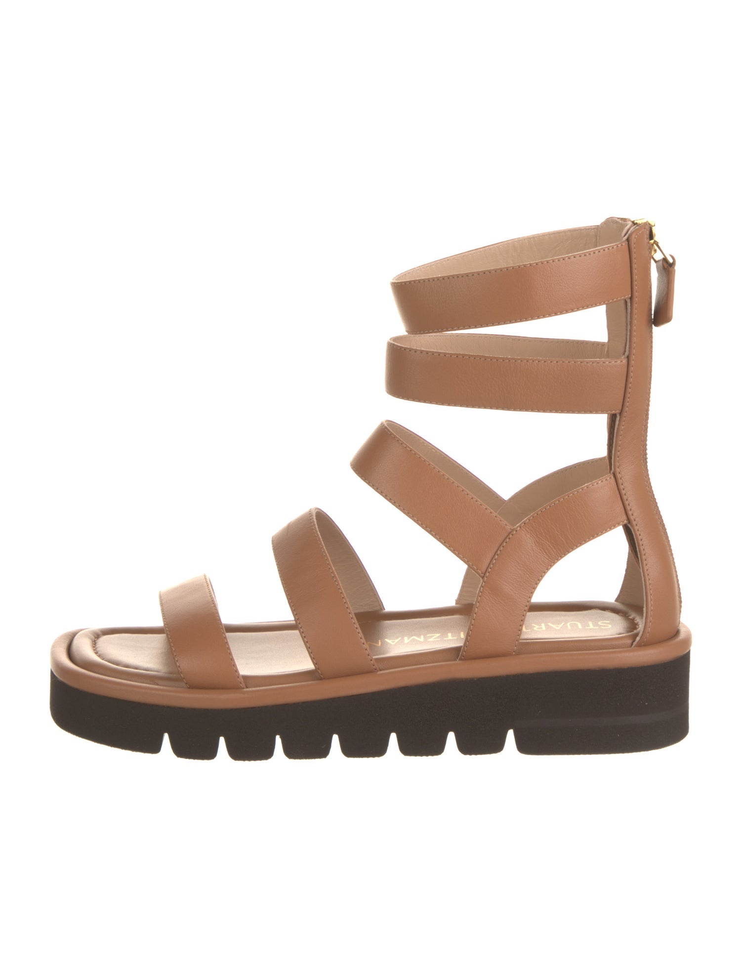 Stuart Weitzman Leather Gladiator Sandals