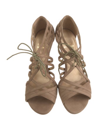 Stuart Weitzman Suede Gladiator Sandals