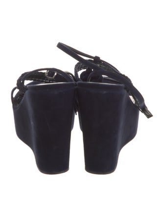 Stuart Weitzman Suede Tassel Accents Sandals