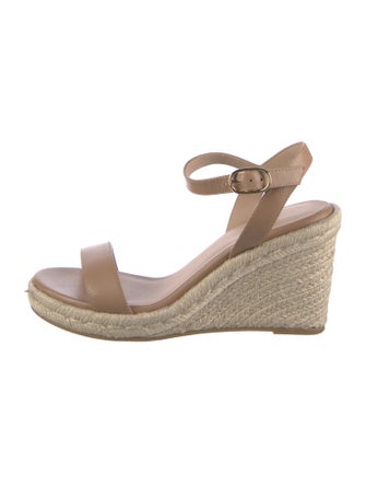 Stuart Weitzman Leather Espadrilles