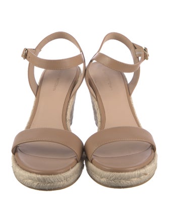 Stuart Weitzman Leather Espadrilles