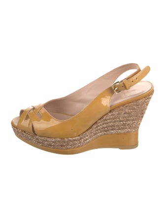 Stuart Weitzman Patent Leather Espadrilles