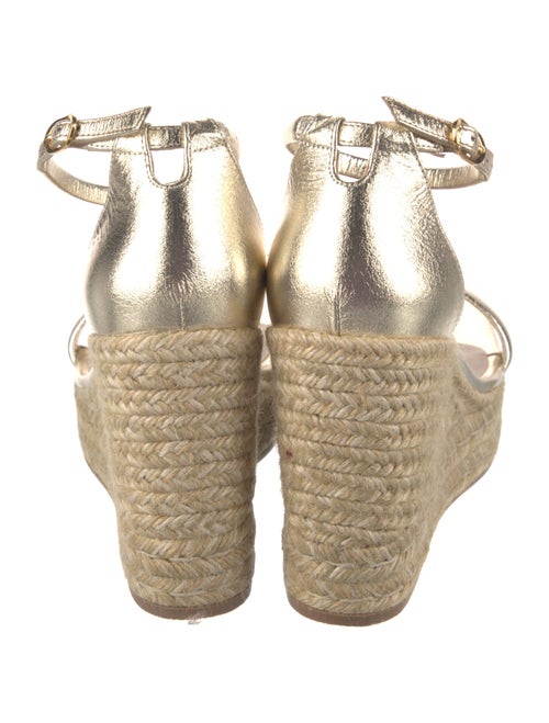 Stuart Weitzman Leather Braided Accents Espadrilles