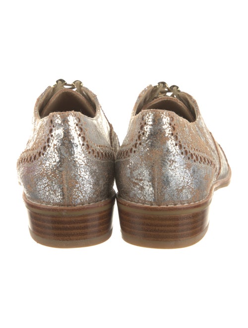 Stuart Weitzman Leather Animal Print Oxfords