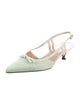 Stuart Weitzman Bow Accents Slingback Flats