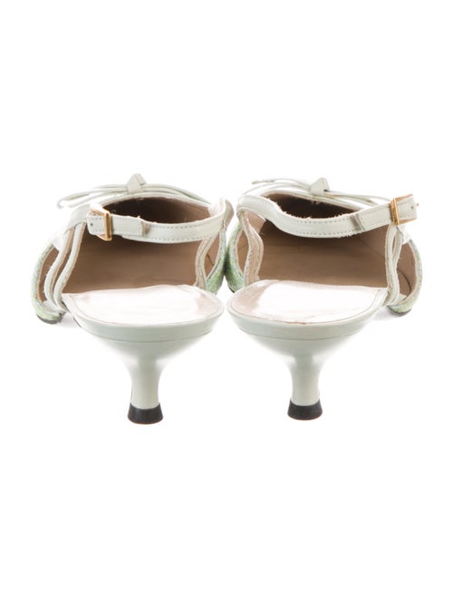 Stuart Weitzman Bow Accents Slingback Flats