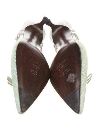 Stuart Weitzman Bow Accents Slingback Flats