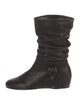 Stuart Weitzman Leather Lace-Up Boots