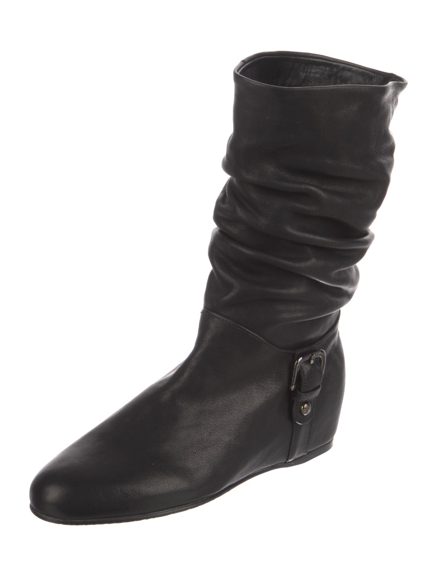 Stuart Weitzman Leather Lace-Up Boots