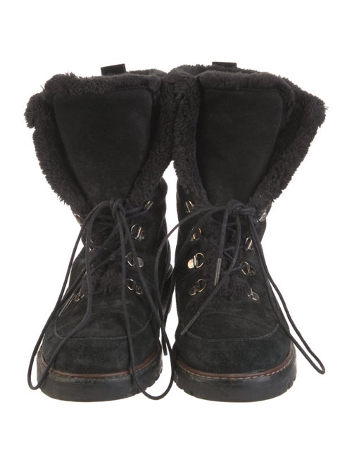 Stuart Weitzman Suede Combat Boots