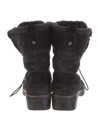 Stuart Weitzman Suede Combat Boots