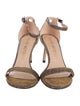 Stuart Weitzman Glitter Animal Print Sandals