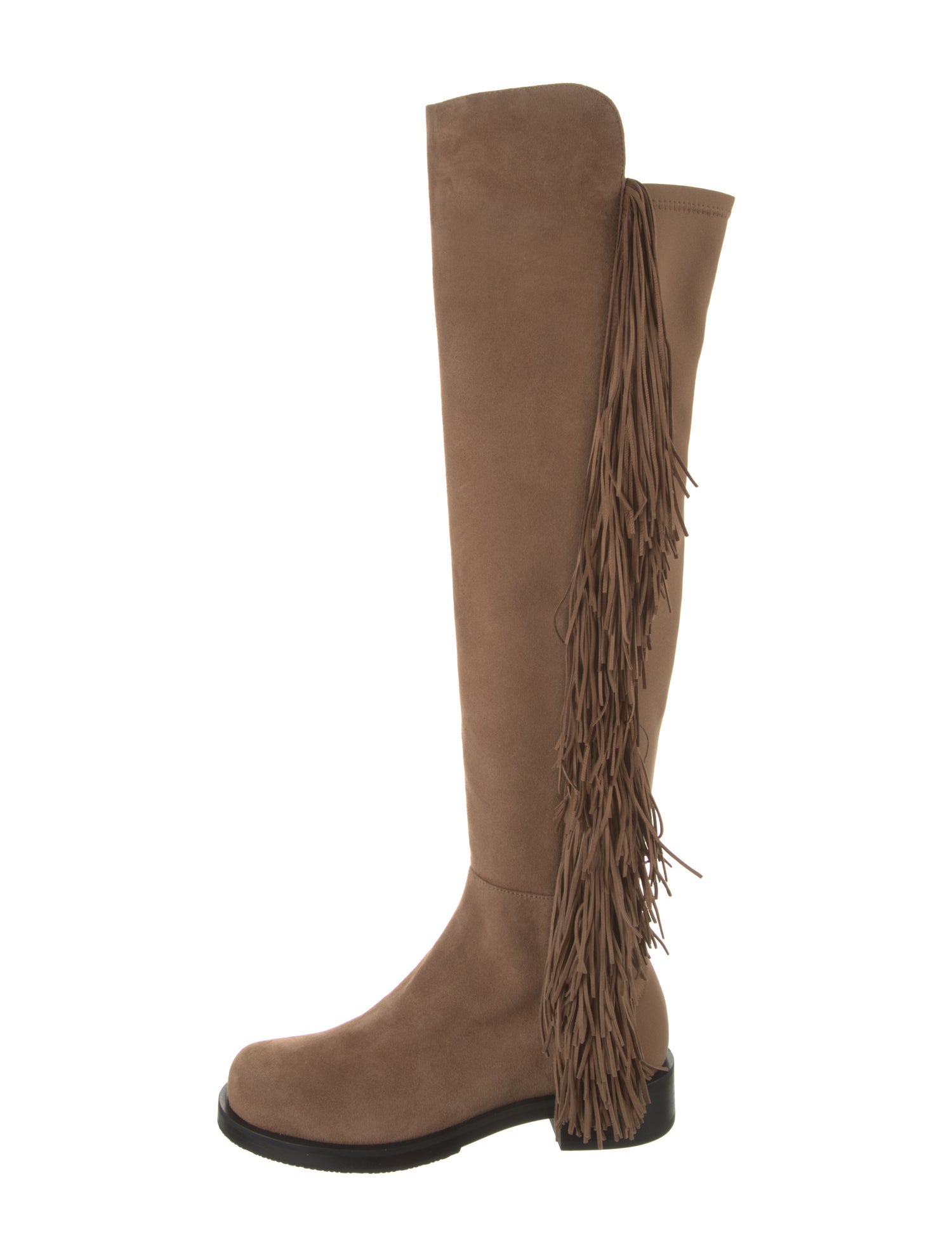 Stuart Weitzman Suede Colorblock Pattern Boots