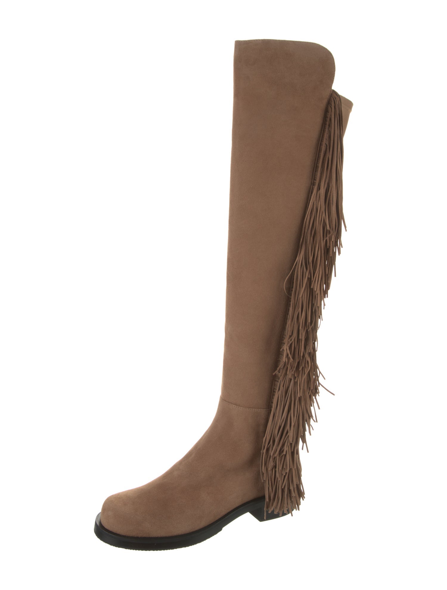 Stuart Weitzman Suede Colorblock Pattern Boots