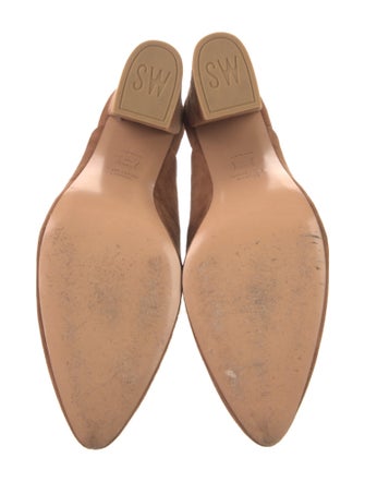 Stuart Weitzman Suede Mules