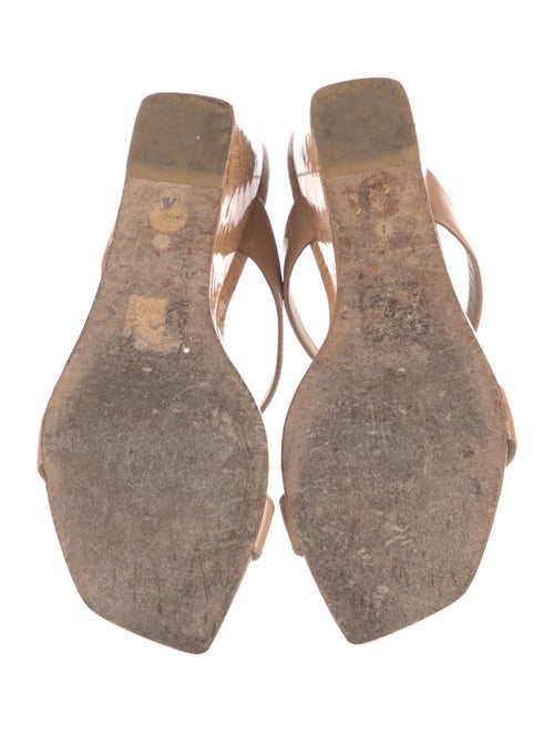 Stuart Weitzman Patent Leather Slides