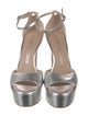 Stuart Weitzman Leather Keyhole Accent Sandals