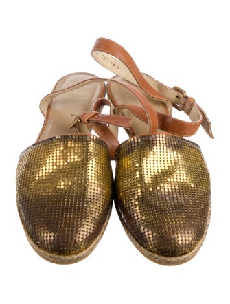 Stuart Weitzman Leather Animal Print Mules