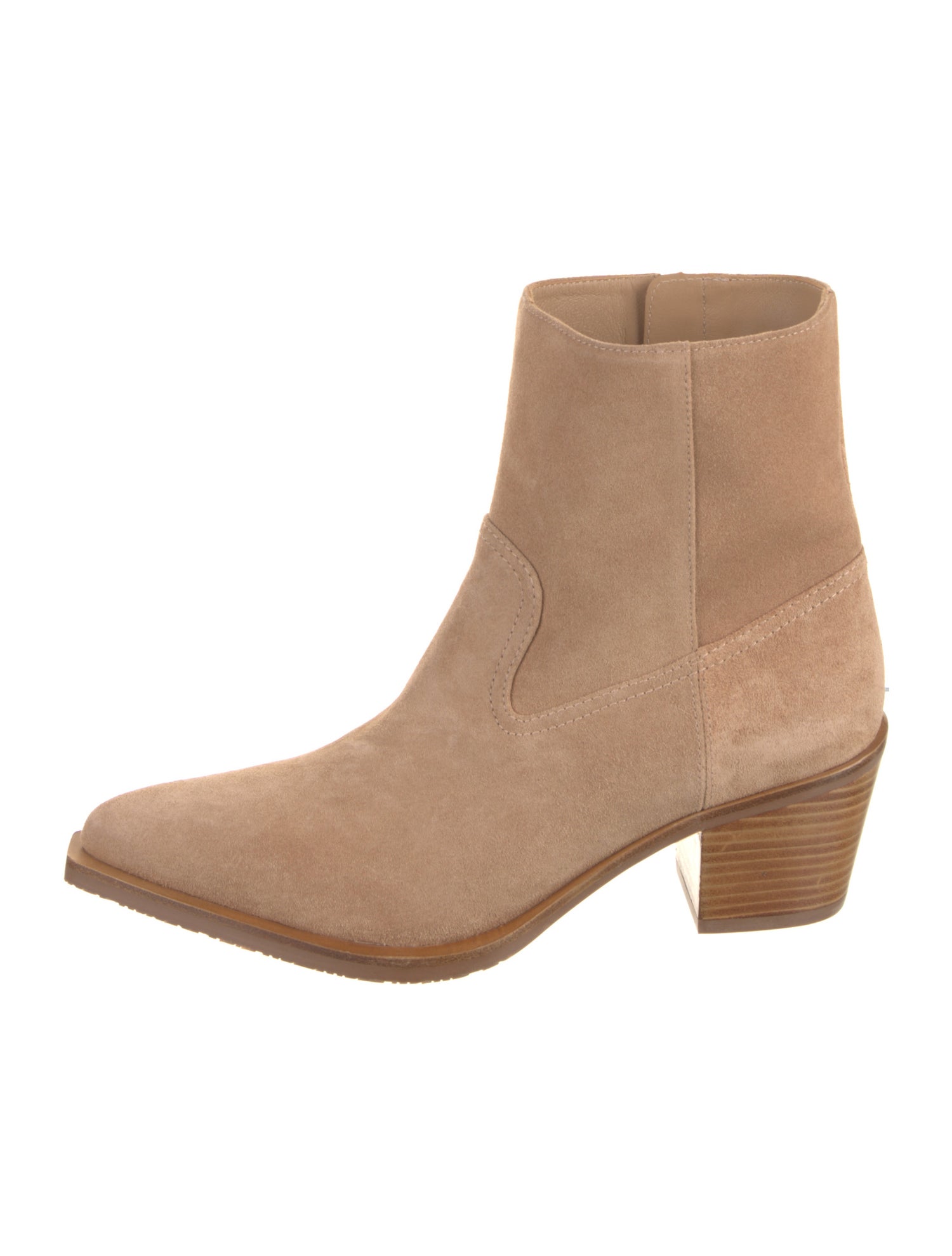 Stuart Weitzman Suede Colorblock Pattern Sock Boots