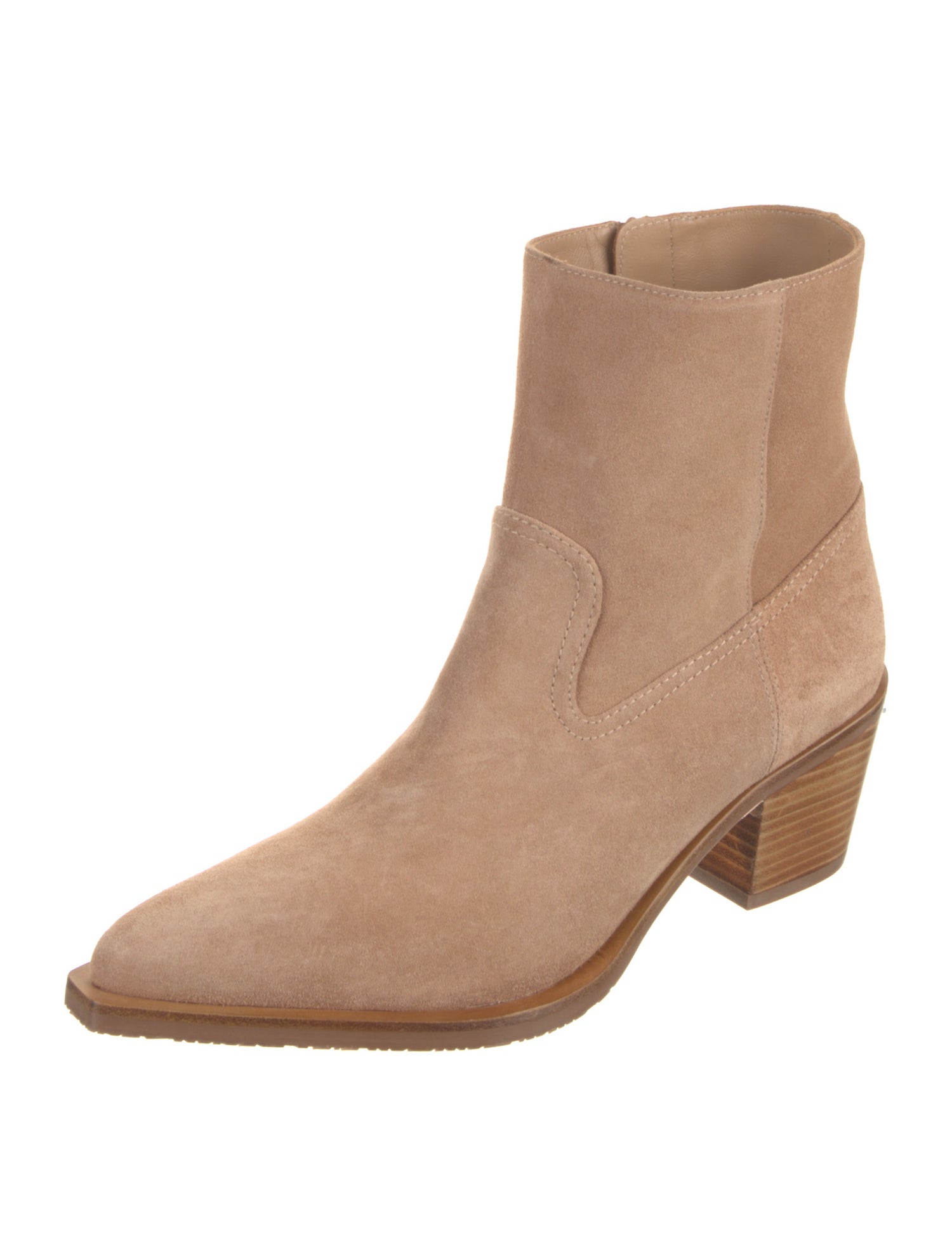 Stuart Weitzman Suede Colorblock Pattern Sock Boots