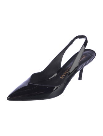 Stuart Weitzman Patent Leather Slingback Pumps