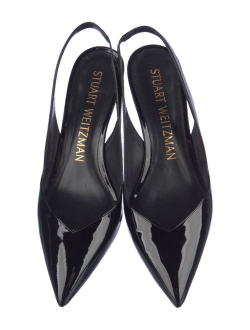 Stuart Weitzman Patent Leather Slingback Pumps