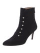 Stuart Weitzman Suede Studded Accents Lace-Up Boots