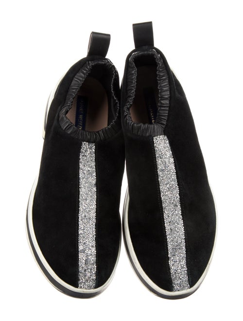 Stuart Weitzman Suede Striped Sneakers