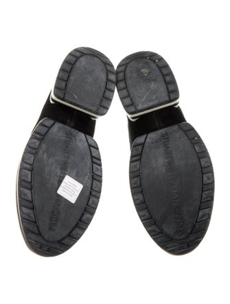 Stuart Weitzman Suede Striped Sneakers