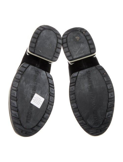 Stuart Weitzman Suede Striped Sneakers