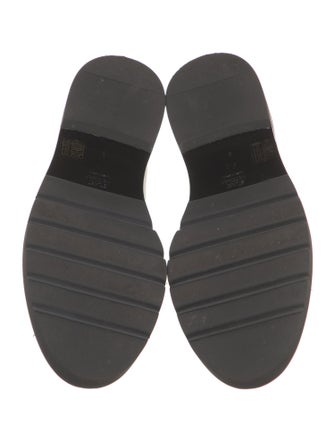 Stuart Weitzman Leather Tassel Accents Loafers