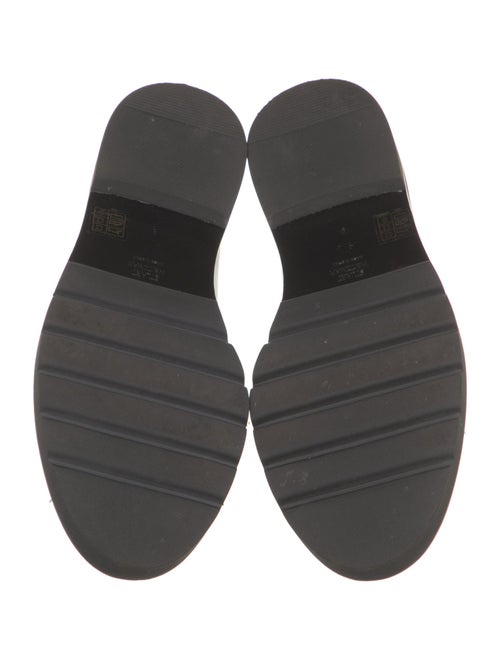 Stuart Weitzman Leather Tassel Accents Loafers