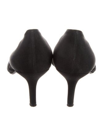 Stuart Weitzman Crystal Embellishments T-Strap Pumps