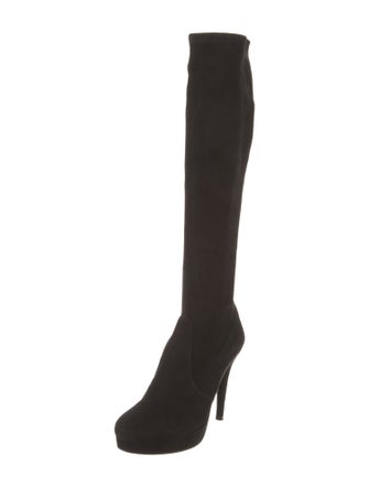 Stuart Weitzman Suede Sock Boots
