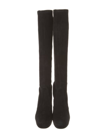 Stuart Weitzman Suede Sock Boots