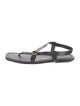 Stuart Weitzman Leather T-Strap Sandals