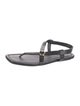Stuart Weitzman Leather T-Strap Sandals